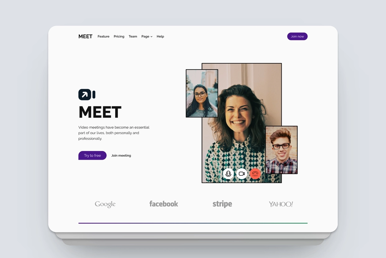 MEET website template for blocs