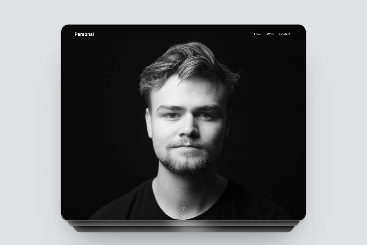 Personal website template for blocs