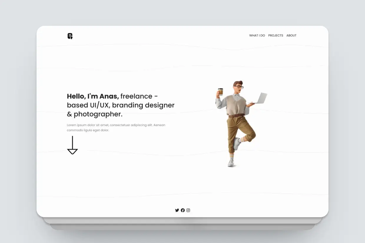 Profile Pro website template for blocs